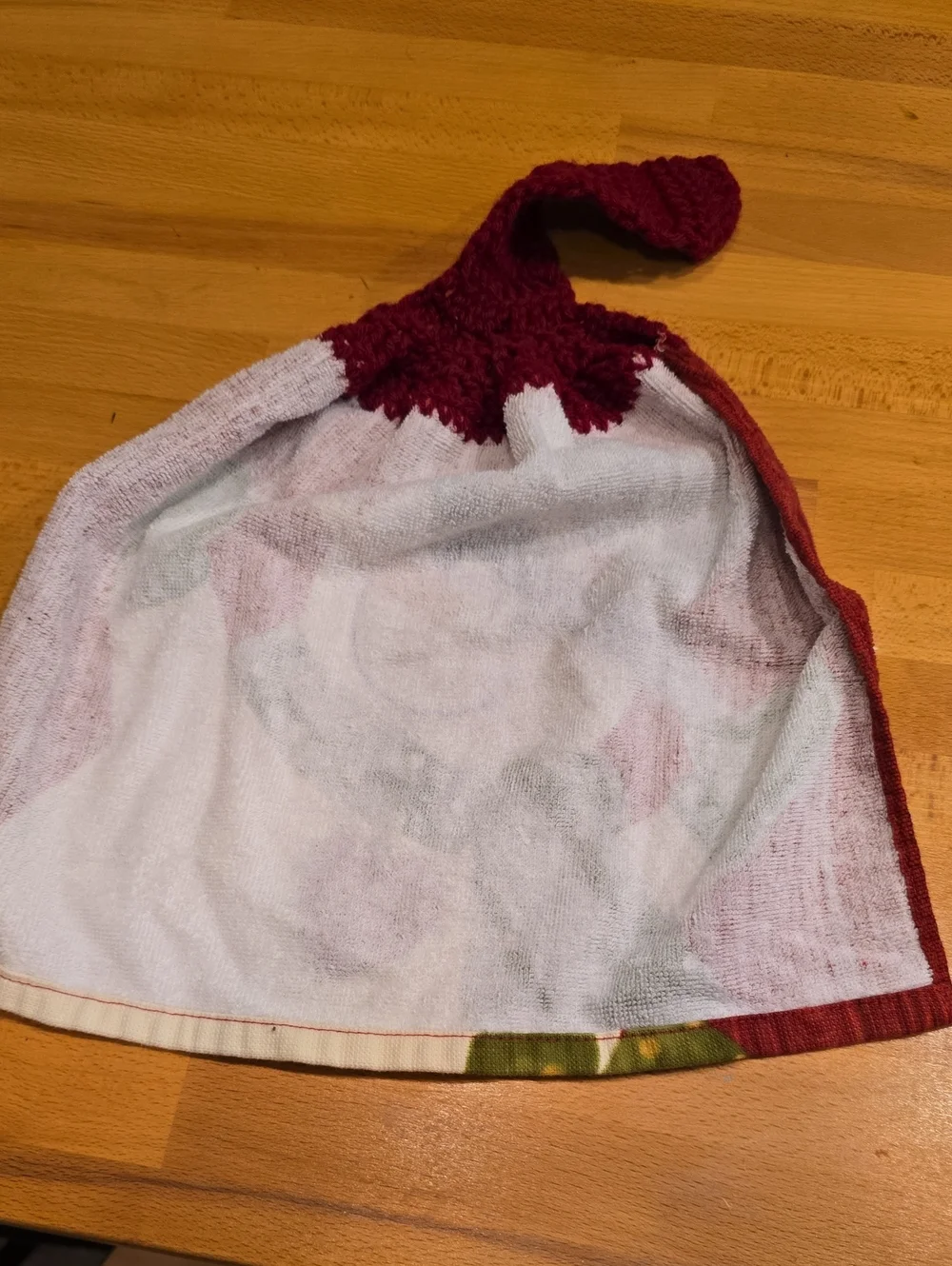 Handmade Hanging Hand Towel - Snowman